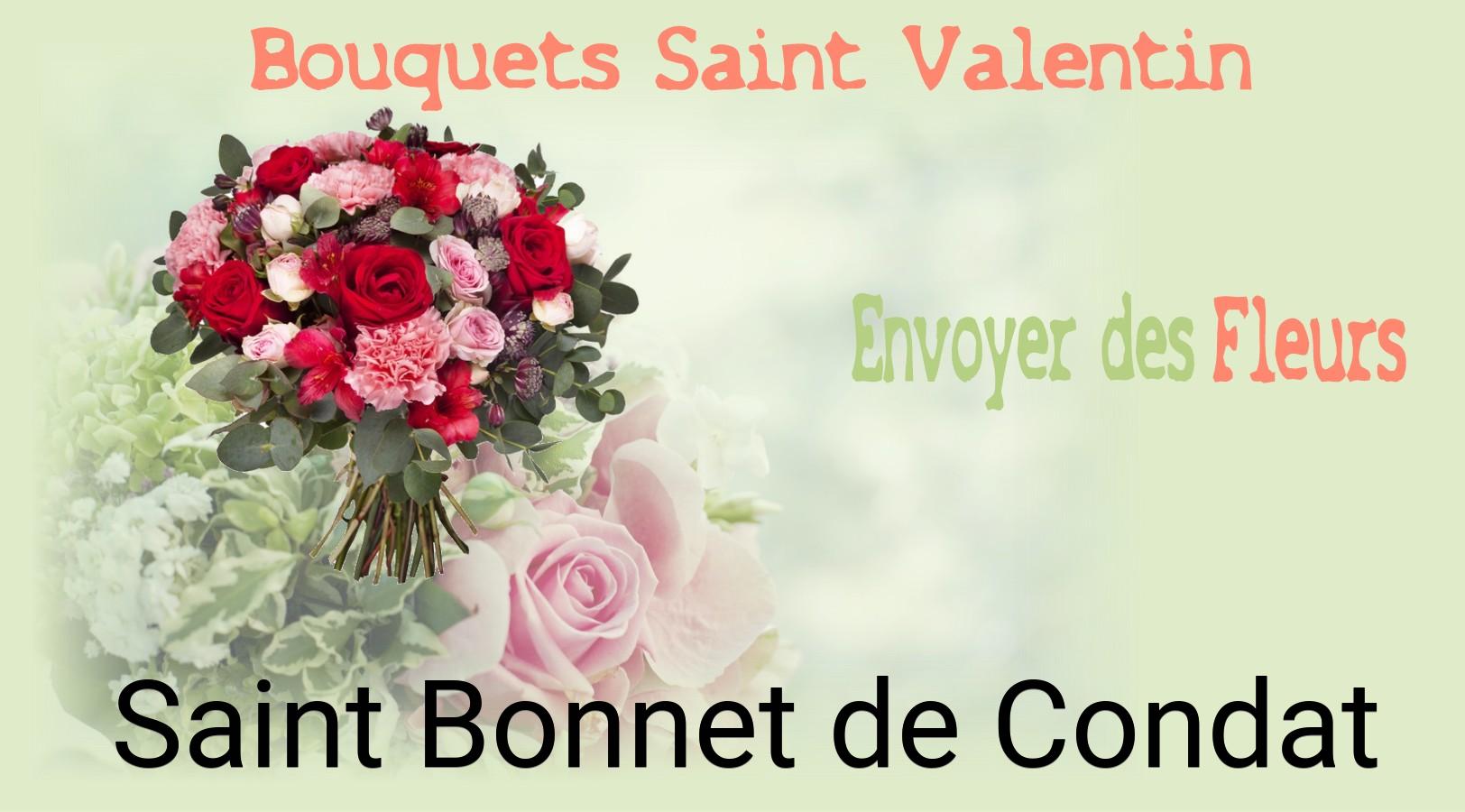 Roses de Saint-Valentin livrées à Saint-Bonnet-de-Condat